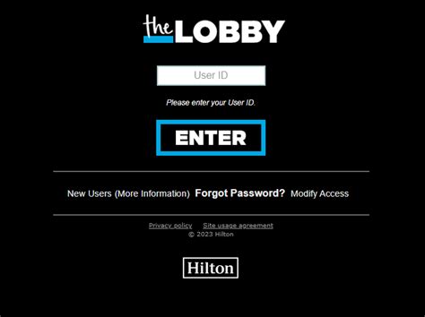 the Lobby Login .
